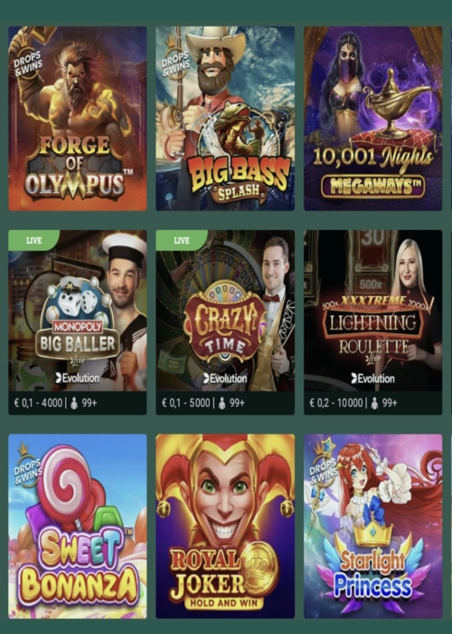 Création profil joueur instantané Cresus Casino